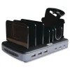 New 120W Multi-Device Charging Station with Storage 6 Devices 7.3 x 4.45 x 1.33 Office Electronics & Batteries
