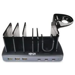 New 120W Multi-Device Charging Station with Storage 6 Devices 7.3 x 4.45 x 1.33 Office Electronics & Batteries
