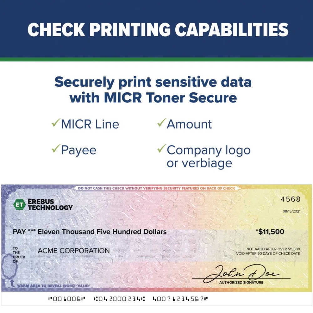 Best MICR Laser Printer with Locking Tray Office Electronics & Batteries