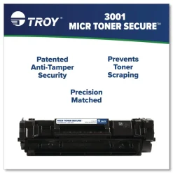 Best 02-W1380X-001 High-Yield MICR Toner Secure, Alternative for /HP 02-W1380X-001 - Black Office Electronics & Batteries