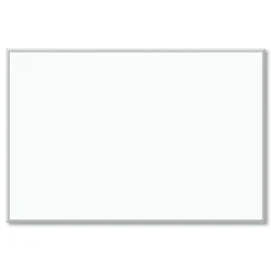 Discount 72 in. x 48 in. (Actual Size: 70 in. x 47 in.) Melamine Dry Erase Board - White Surface, Satin Aluminum Frame Cleaning & Janitorial Supplies
