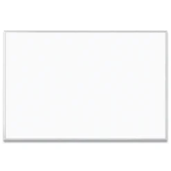 Discount 72 in. x 48 in. (Actual Size: 70 in. x 47 in.) Melamine Dry Erase Board - White Surface, Satin Aluminum Frame Cleaning & Janitorial Supplies