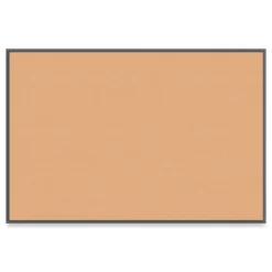 72 in. x 48 in. Cork Bulletin Board - Tan Surface/Black Aluminum Frame Cleaning & Janitorial Supplies