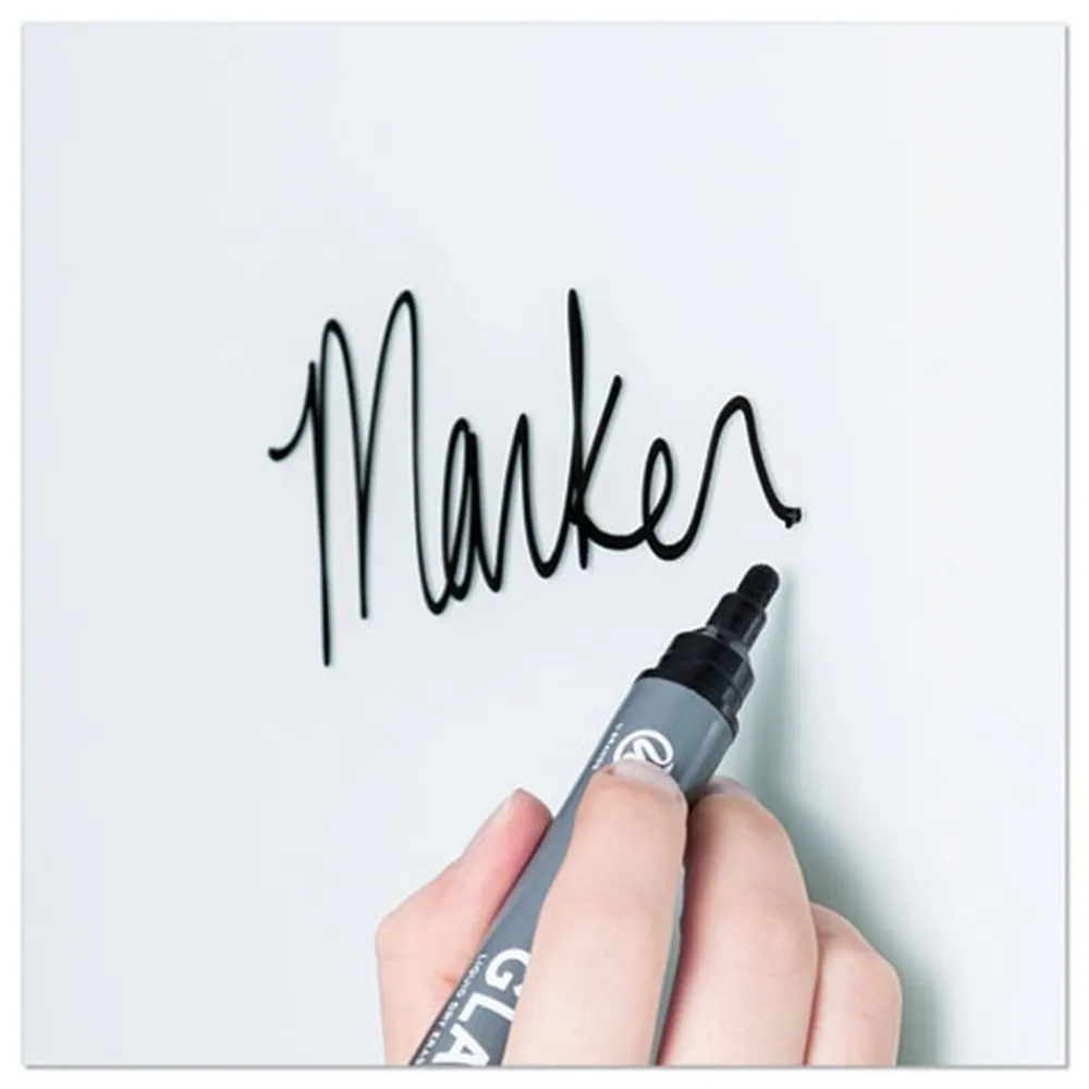 Clearance 20 in. x 16 in. Cubicle Glass Dry Erase Board - White Surface Office Presentation Supplies|Cleaning & Janitorial Supplies