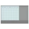 Best 23 in. x 17 in. Monthly View 3-N-1 Magnetic Glass Dry Erase Combo Board - White Aluminum Office Presentation Supplies