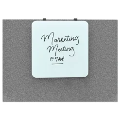 Hot 12 x 12 Cubicle Glass Dry Erase Board - White Surface Office Presentation Supplies