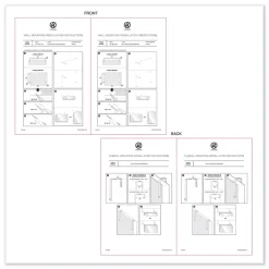 Hot 12 x 12 Cubicle Glass Dry Erase Board - White Surface Office Presentation Supplies