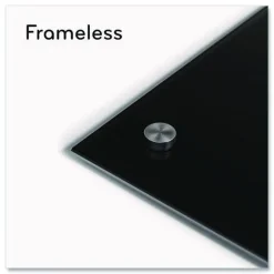 Outlet 47 x 35 Glass Dry Erase Board - Black Surface Office Presentation Supplies