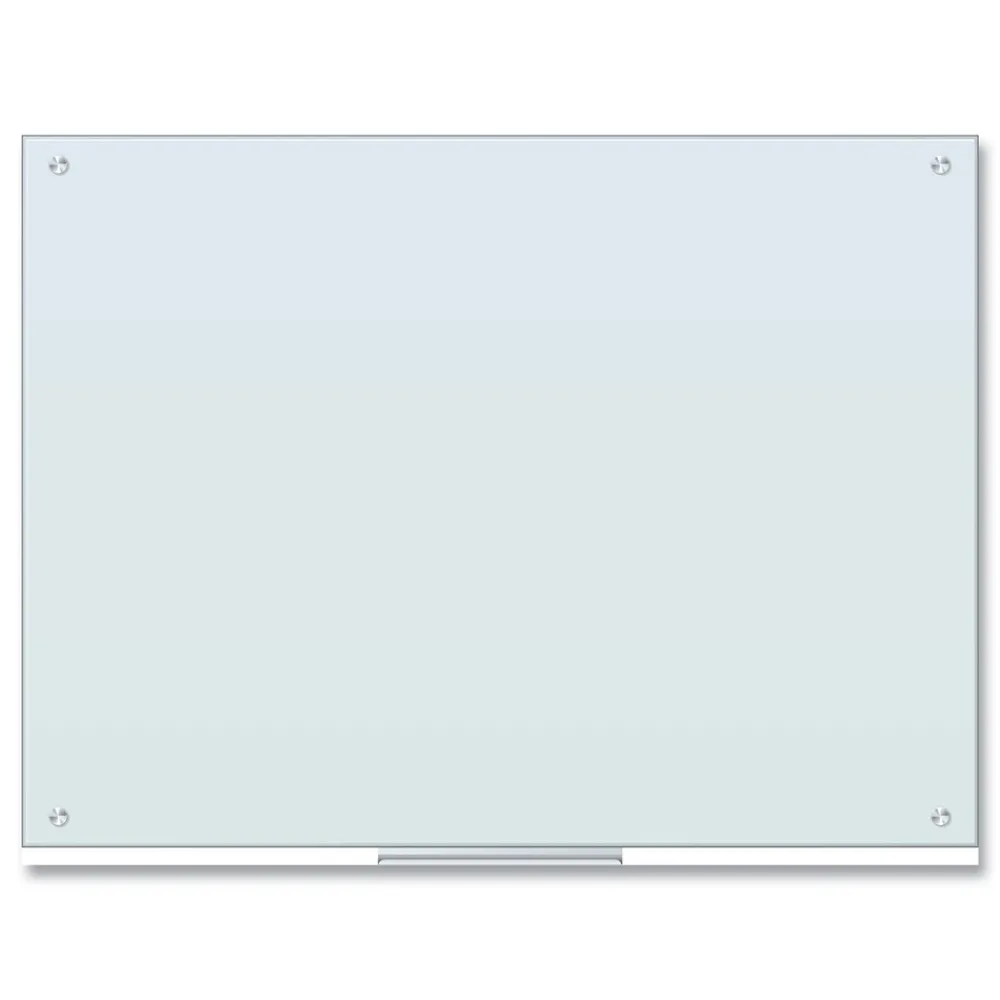New 47 x 35 Glass Dry Erase Board - White Surface Office Presentation Supplies