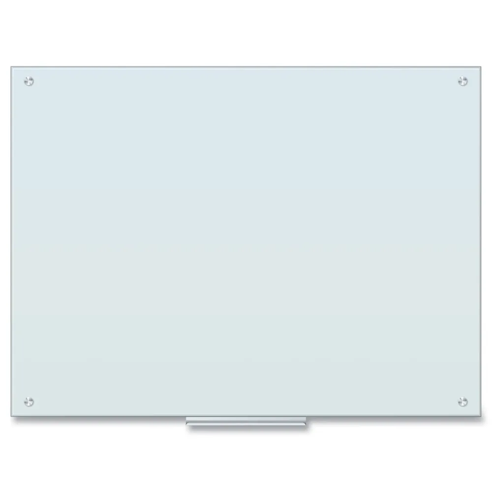 New 47 x 35 Glass Dry Erase Board - White Surface Office Presentation Supplies