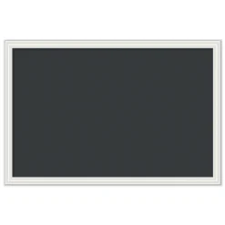 Sale 30 x 20 Magnetic Chalkboard with Decor Frame - Black Surface/White Wood Frame Office Presentation Supplies
