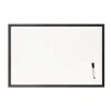 Hot 35 x 23 Magnetic Dry Erase Board with Wood Frame - White Surface/Black Frame Office Presentation Supplies
