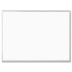 Discount 47 x 35 Melamine Dry Erase Board - White Surface/Silver Frame Office Presentation Supplies