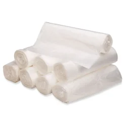 Discount 45 Gallon 12 microns 40 in. x 48 in. Can Liners - Natural (250/Carton) Trash & Waste Bins