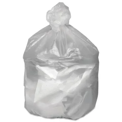 Online 24 in. x 33 in. 16-Gallon 8 mic. Can Liners - Natural (1000/Carton) Trash & Waste Bins