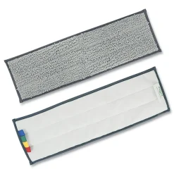 Online Excella 20 in. x 6 in. Reusable Mopping Pad - Gray with Color-Coding Tabs Cleaning & Janitorial Supplies