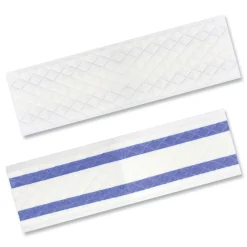 Sale Excella 18.5 in. x 5 in. Single-Use Spunlace Mop Pad - White Cleaning & Janitorial Supplies