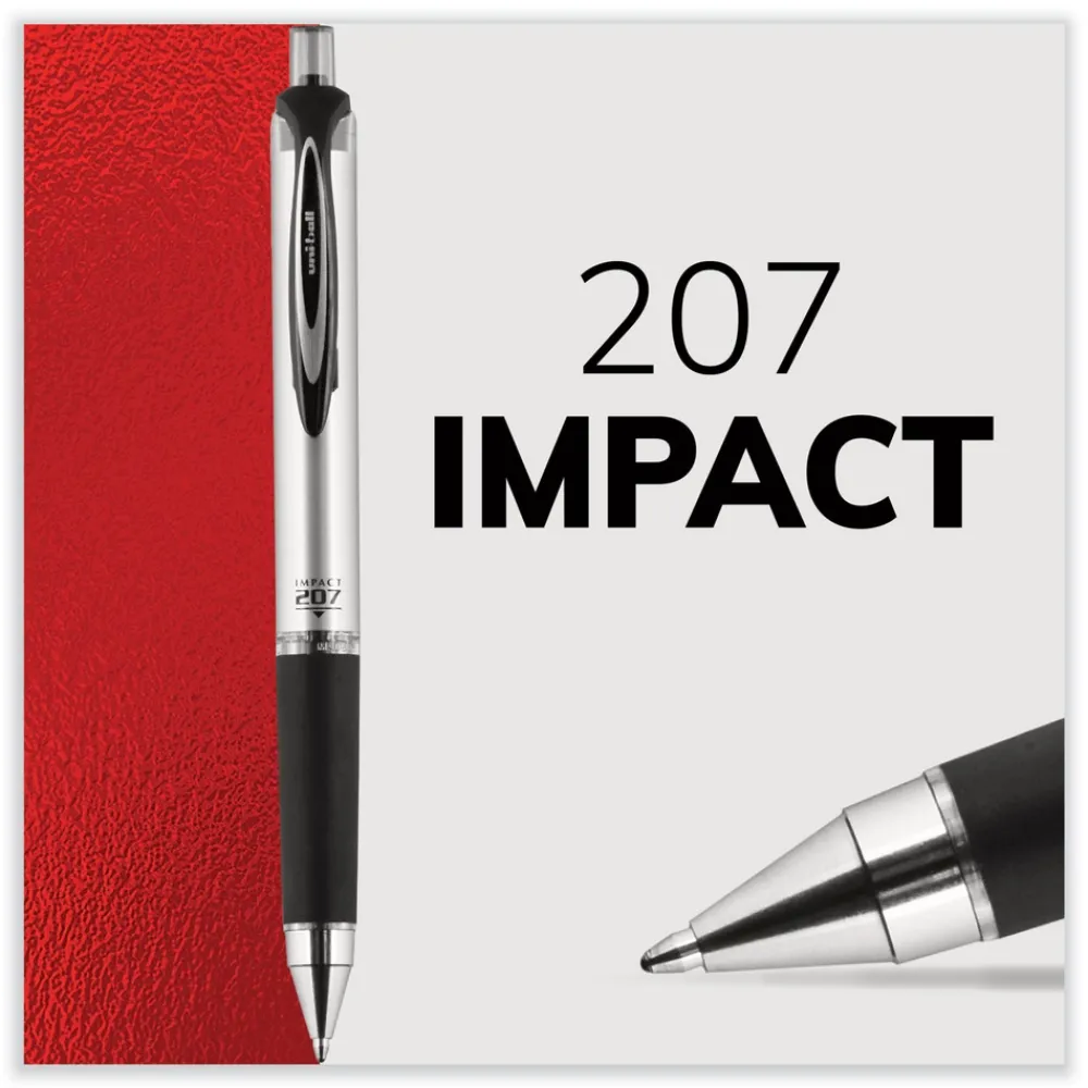 New 207 Impact RT Gel Bold 1 mm Conical Tip Pen Refills - Black Ink (2/Pack) Pens, Pencils & Markers