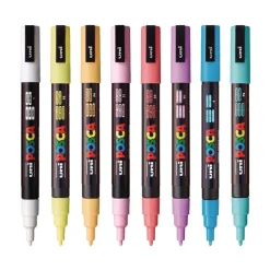 Online Fine Bullet Tip 0.9 mm/1.3 mm Water-Based Paint Markers - Assorted Colors (8/Set) Pens, Pencils & Markers