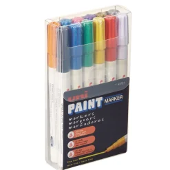 Sale Fine Bullet Tip Permanent Marker - Assorted Colors (12/Set) Pens, Pencils & Markers