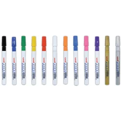 Sale Fine Bullet Tip Permanent Marker - Assorted Colors (12/Set) Pens, Pencils & Markers
