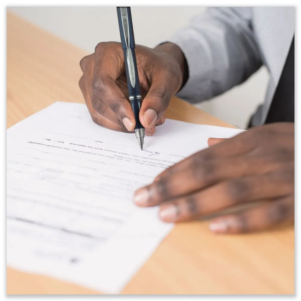 Hot Jetstream Hybrid Bold 1 mm Gel Pen - Black/Silver/Blue Barrel Pens, Pencils & Markers