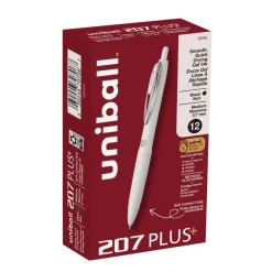Best Medium 0.7 mm 207 Plusplus Retractable Gel Pen - Black Ink, White Barrel (1-Dozen) Pens, Pencils & Markers