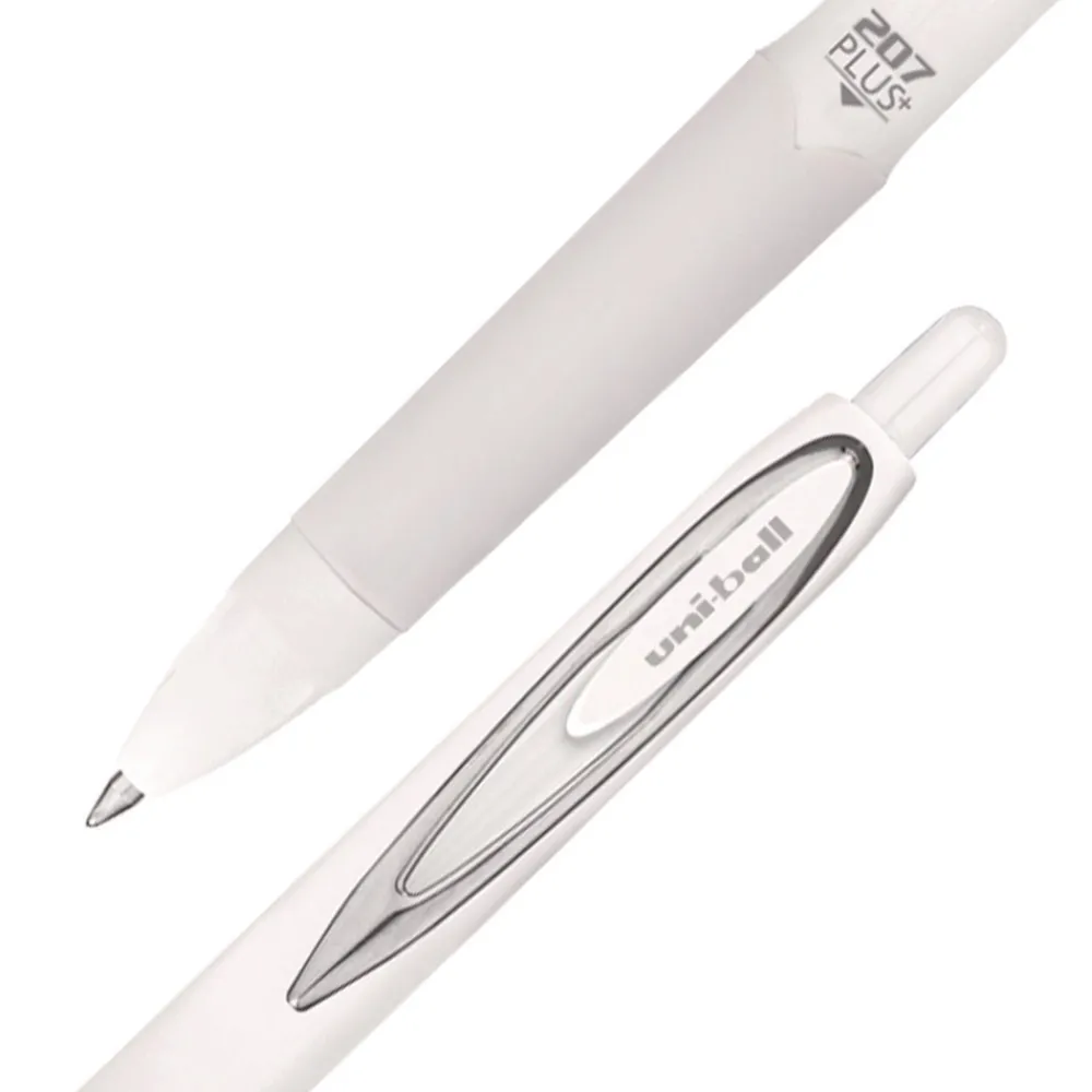 Best Medium 0.7 mm 207 Plusplus Retractable Gel Pen - Black Ink, White Barrel (1-Dozen) Pens, Pencils & Markers
