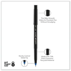 ONYX Extra-Fine 0.5 mm Roller Ball Pen - Black/Blue Barrel (1-Dozen) Pens, Pencils & Markers