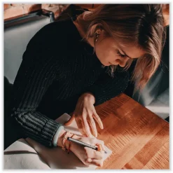 ONYX Extra-Fine 0.5 mm Roller Ball Pen - Black/Blue Barrel (1-Dozen) Pens, Pencils & Markers