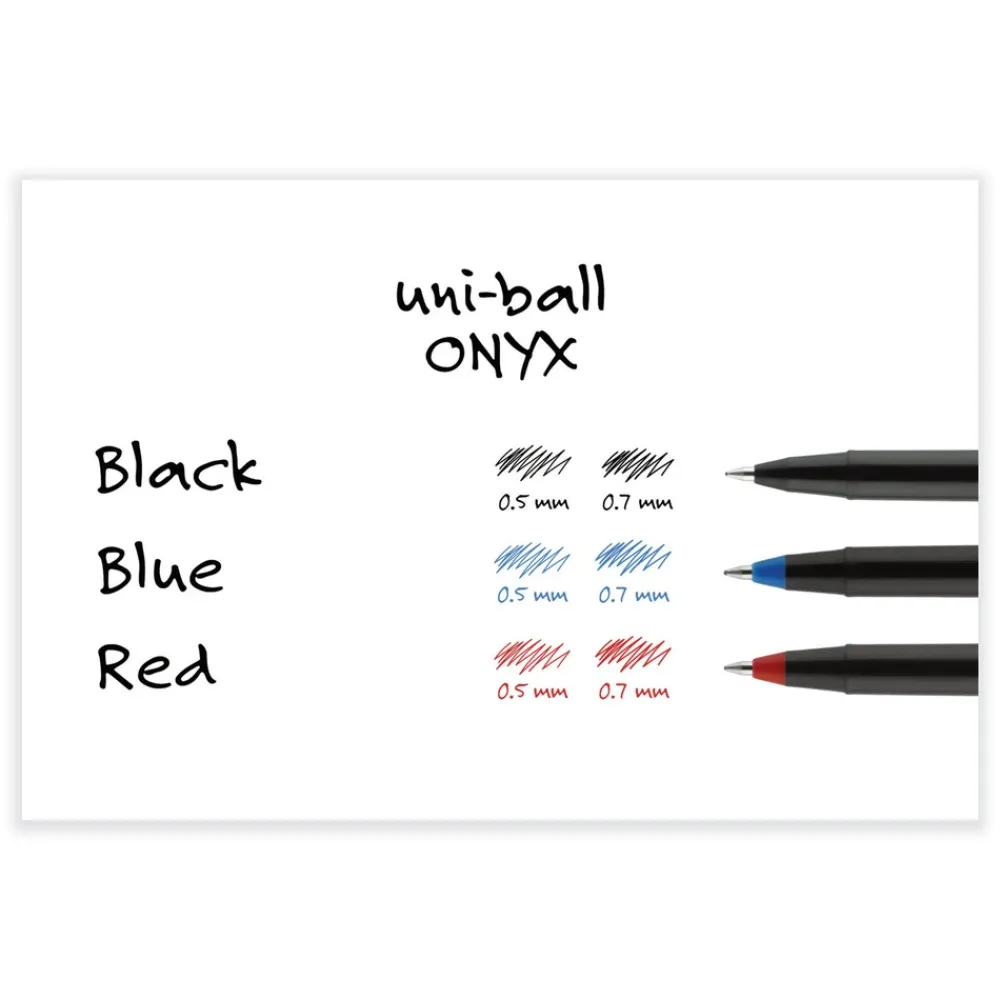 Hot ONYX Fine 0.7 mm Roller Ball Pen - Black/Red Barrel (1-Dozen) Pens, Pencils & Markers