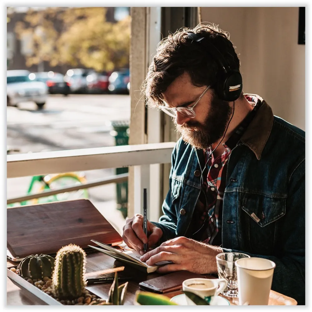 Hot ONYX Fine 0.7 mm Roller Ball Pen - Black/Red Barrel (1-Dozen) Pens, Pencils & Markers