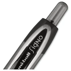 Clearance Signo 207 Bold 1 millimeter Retractable Gel Pen - Black Ink/Smoke/Black Barrel (1-Dozen) Pens, Pencils & Markers