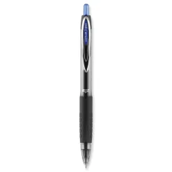 Online Signo 207 Medium 0.7 millimeter Retractable Needle Point Gel Pen - Blue Ink/Clear/Black/Blue Barrel (1-Dozen) Pens, Pencils & Markers