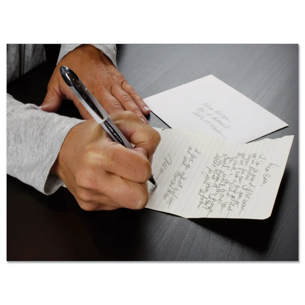 Sale VISION ELITE Bold 0.8 mm Hybrid Gel Pen - Blue Ink/White/Blue/Clear Barrel Pens, Pencils & Markers