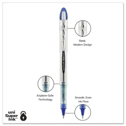 Sale VISION ELITE Bold 0.8 mm Hybrid Gel Pen - Blue Ink/White/Blue/Clear Barrel Pens, Pencils & Markers