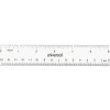 Clearance 6 in. Long Standard/Metric Plastic Ruler - Clear (2/Pack) Measuring Tools