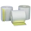 Sale 3 in. x 90 ft. 0.44 in. Core Carbonless Paper Rolls - White/Canary (50/Carton) Paper & Printables