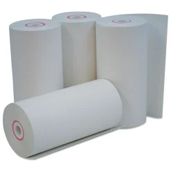 Online 4.38 in. x 127 ft. 0.38 in. Core Direct Thermal Print Paper Rolls - White (50/Carton) Paper & Printables
