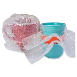 Outlet 24 in. x 50 ft. 0.19 in. Thick Bubble Packaging Perforated Every 24 in. - Clear (8/Carton) Mailing, Packing & Shipping