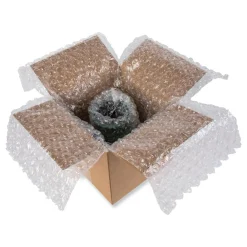 Outlet 24 in. x 50 ft. 0.19 in. Thick Bubble Packaging Perforated Every 24 in. - Clear (8/Carton) Mailing, Packing & Shipping