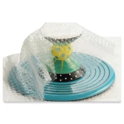 Outlet 24 in. x 50 ft. 0.19 in. Thick Bubble Packaging Perforated Every 24 in. - Clear (8/Carton) Mailing, Packing & Shipping