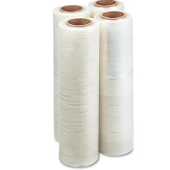 Hot 18 in. x 1500 ft. 12 mic 47-Gauge High-Performance Handwrap Film - Clear (4/Carton) Cleaning & Janitorial Supplies
