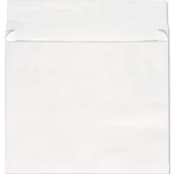 Online 10 in. x 13 in., #13 1/2 Square Flap, Self-Adhesive Closure, Deluxe Tyvek Expansion Envelopes - White (100/Carton) Mailing, Packing & Shipping