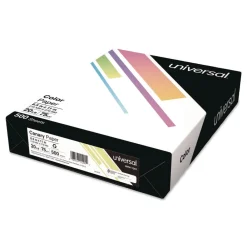 New 8.5 in. x 11 in. 20 lbs. Bond Weight Deluxe Colored Paper - Canary (10 Reams/Carton) Paper & Printables