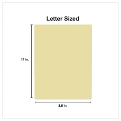 New 8.5 in. x 11 in. 20 lbs. Bond Weight Deluxe Colored Paper - Canary (10 Reams/Carton) Paper & Printables