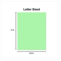 Sale 8.5 in. x 11 in. 20 lbs. Bond Weight Deluxe Colored Paper - Green (10 Reams/Carton) Paper & Printables