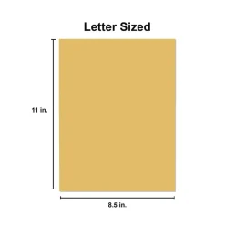 Hot 8.5 in. x 11 in. 20 lbs. Bond Weight Deluxe Colored Paper - Goldenrod (10 Reams/Carton) Paper & Printables