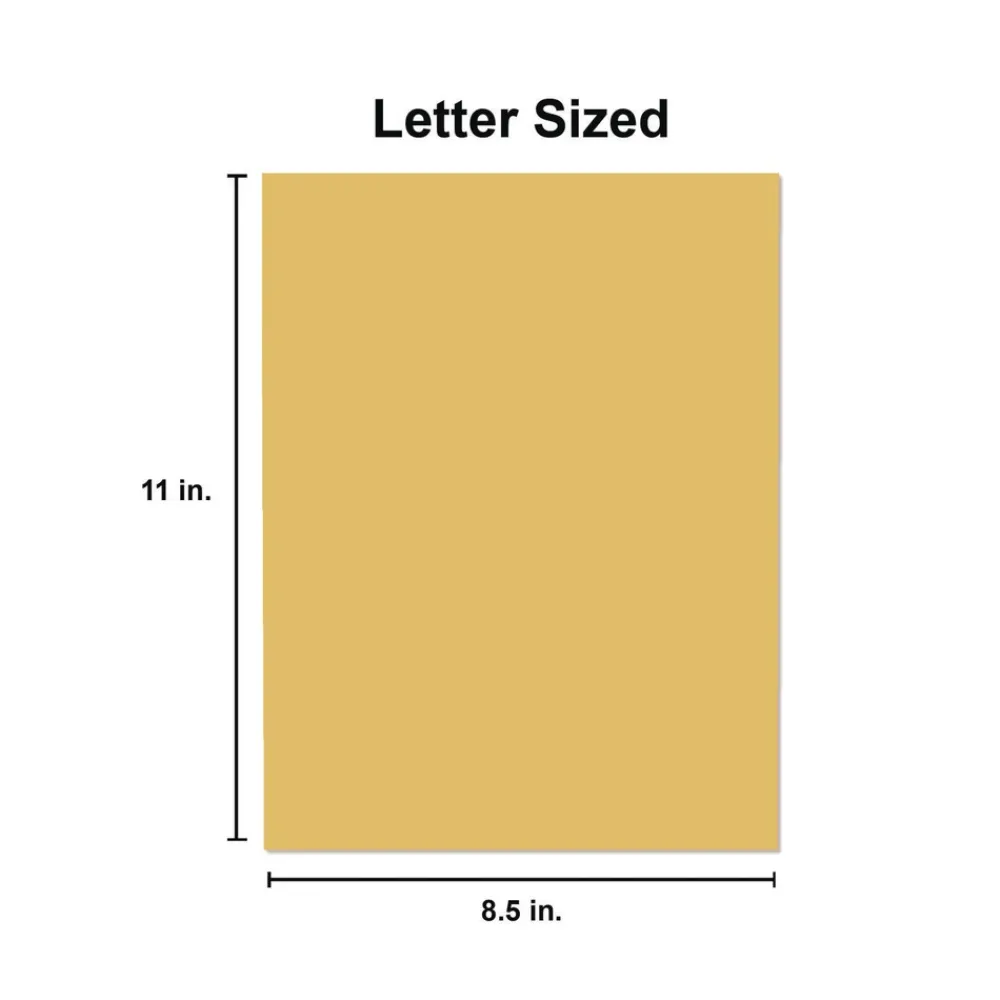 Hot 8.5 in. x 11 in. 20 lbs. Bond Weight Deluxe Colored Paper - Goldenrod (10 Reams/Carton) Paper & Printables