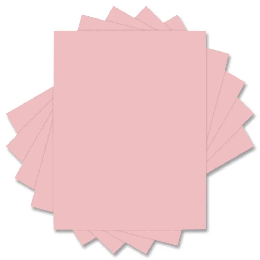 Best 8.5 in. x 11 in. 20 lbs. Bond Weight Deluxe Colored Paper - Pink (10 Reams/Carton) Paper & Printables